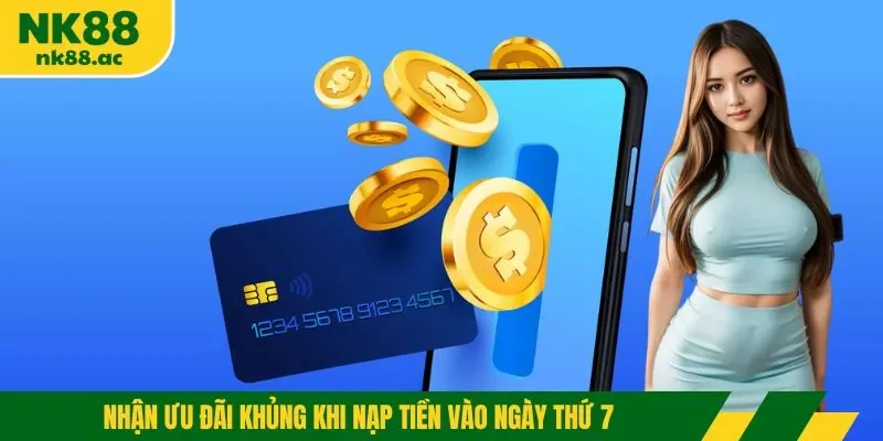 Nhận ưu đãi khủng khi nạp tiền vào ngày thứ 7